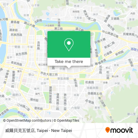 威爾貝克五號店地圖