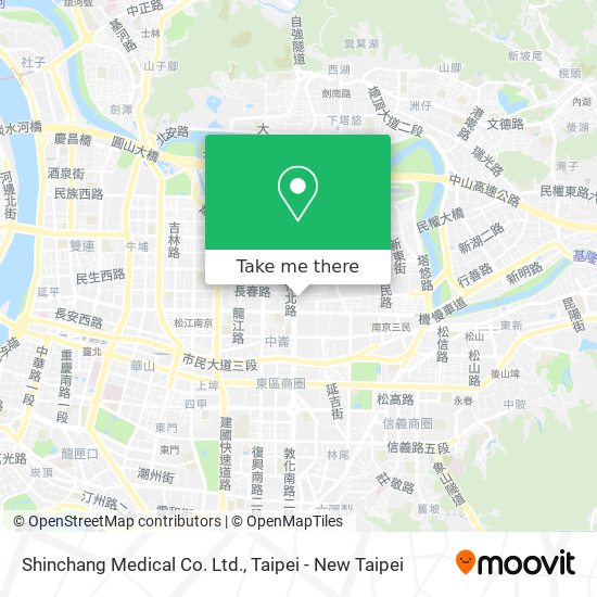 Shinchang Medical Co. Ltd.地圖