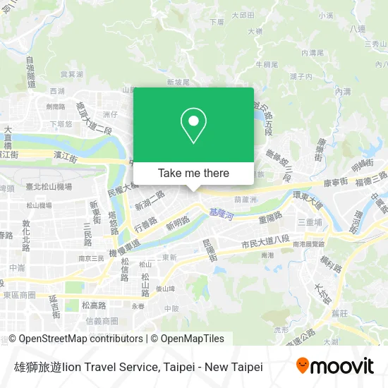 雄獅旅遊lion Travel Service map