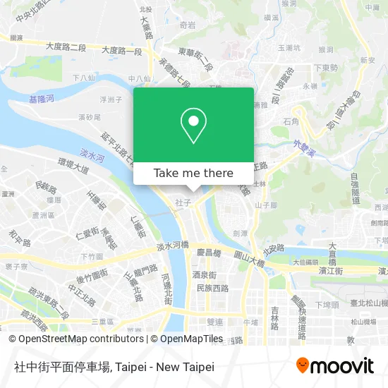 社中街平面停車場 map