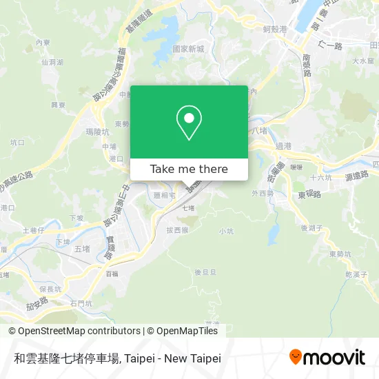 和雲基隆七堵停車場 map