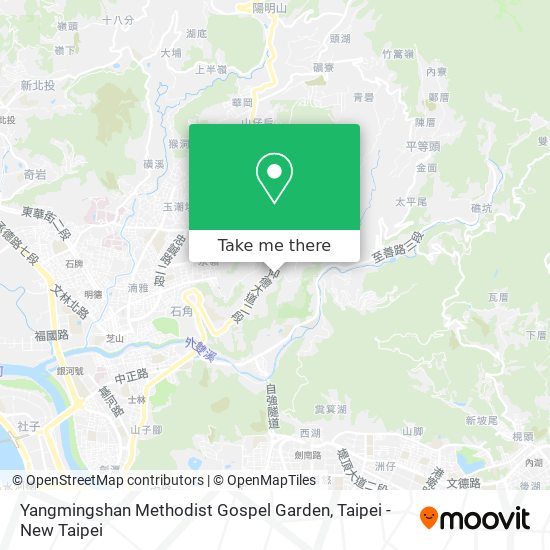 Yangmingshan Methodist Gospel Garden map