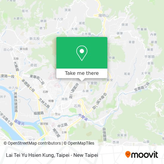 Lai Tei Yu Hsien Kung map