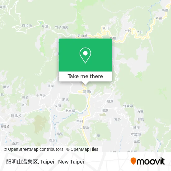 阳明山温泉区 map