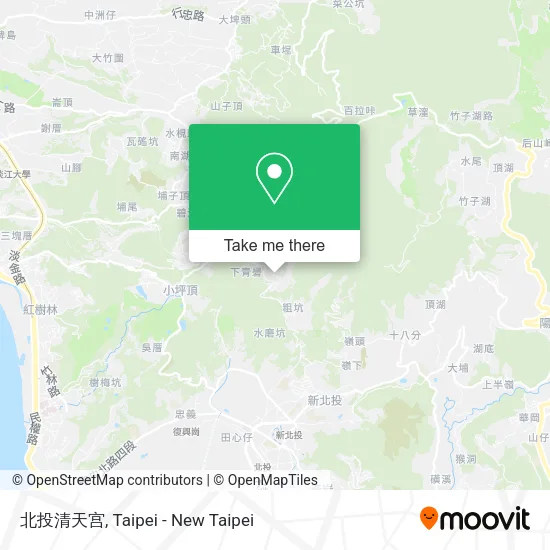 北投清天宫地圖