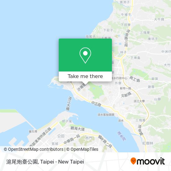滬尾炮臺公園 map