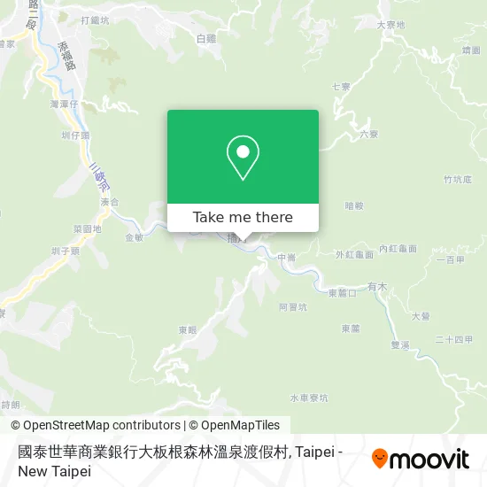 國泰世華商業銀行大板根森林溫泉渡假村 map