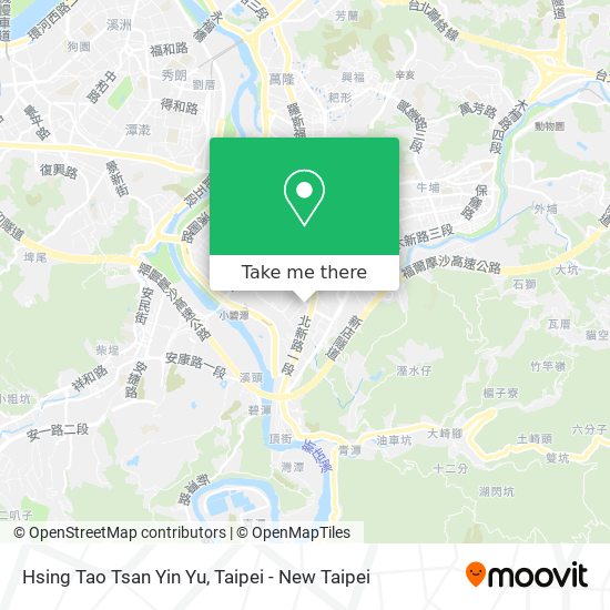 Hsing Tao Tsan Yin Yu map