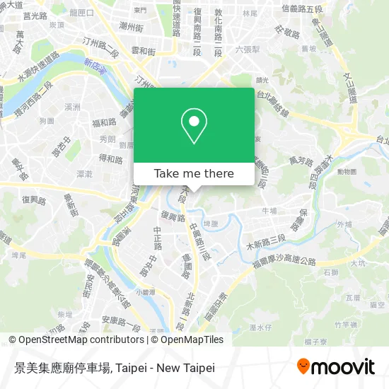 景美集應廟停車場 map