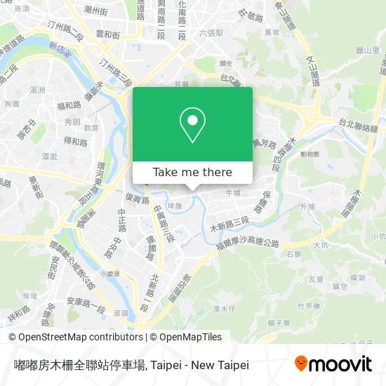 嘟嘟房木柵全聯站停車場 map