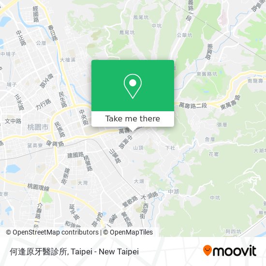 何逢原牙醫診所 map