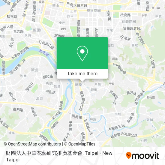 財團法人中華花藝研究推廣基金會地圖