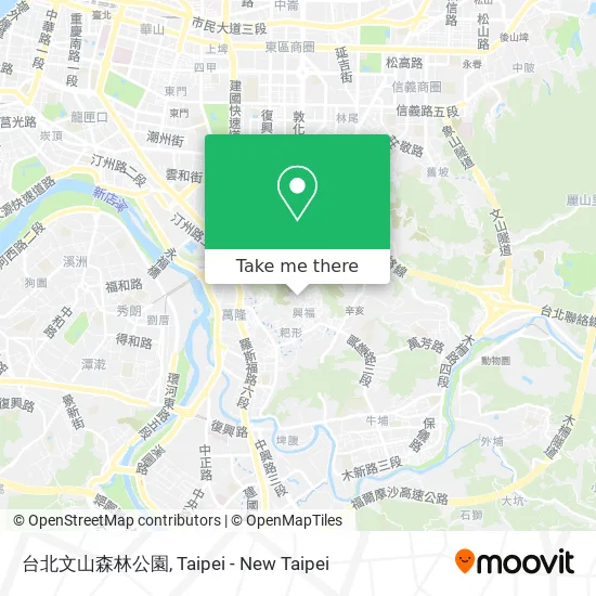 台北文山森林公園地圖