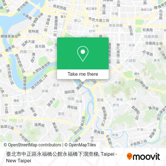 臺北市中正區永福橋公館永福橋下溜滑梯地圖