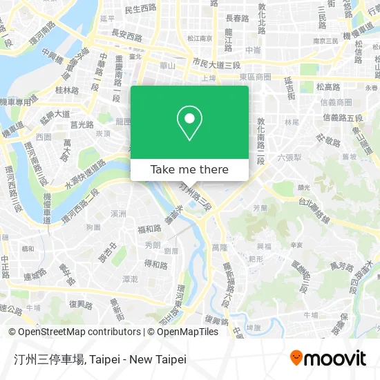 汀州三停車場地圖