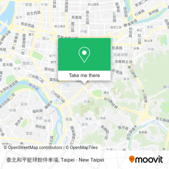 臺北和平籃球館停車場地圖