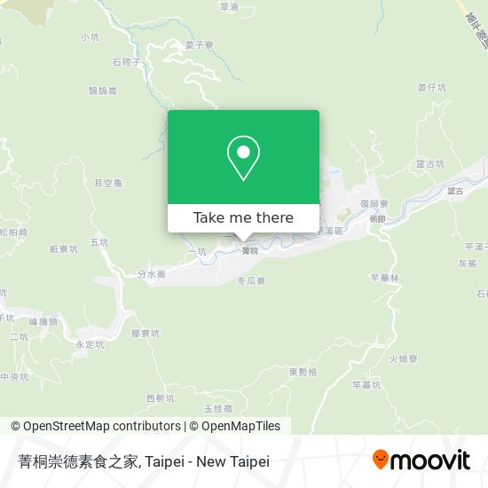 菁桐崇德素食之家 map