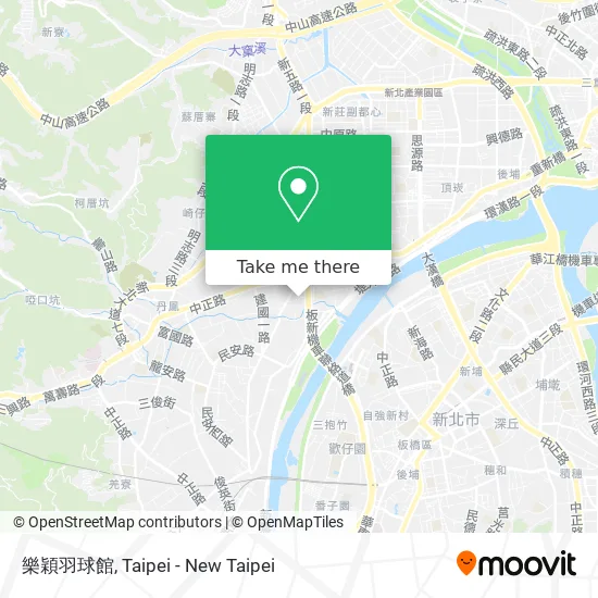 樂穎羽球館 map