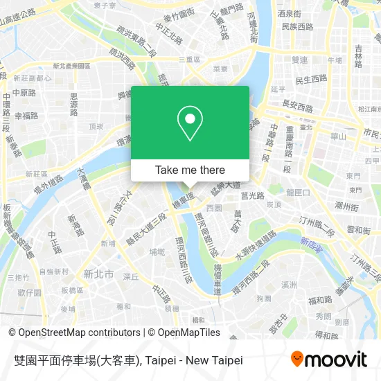 雙園平面停車場(大客車)地圖