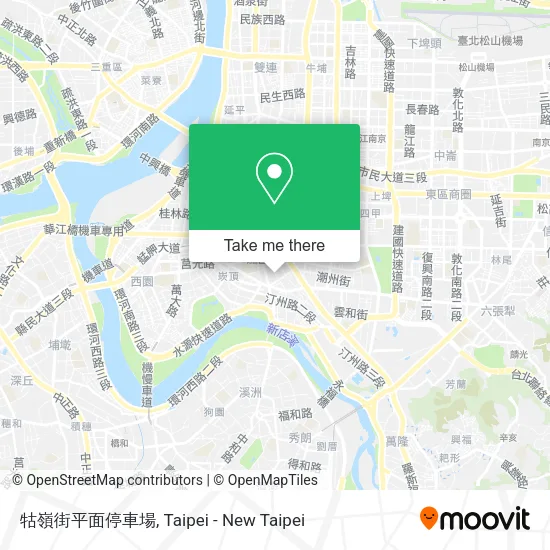 牯嶺街平面停車場地圖