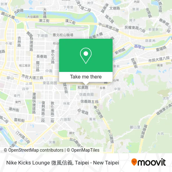 Nike Kicks Lounge 微風信義 map