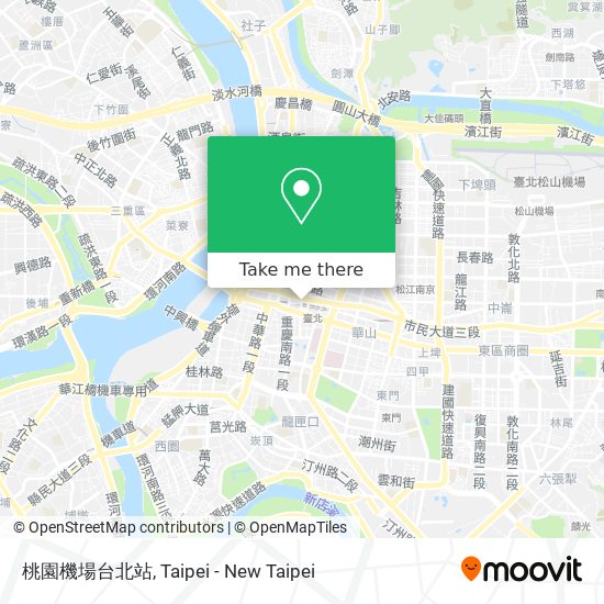 桃園機場台北站 map