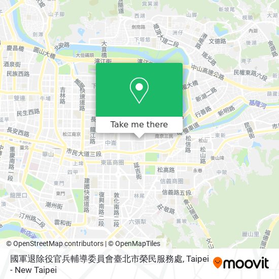 國軍退除役官兵輔導委員會臺北市榮民服務處 map