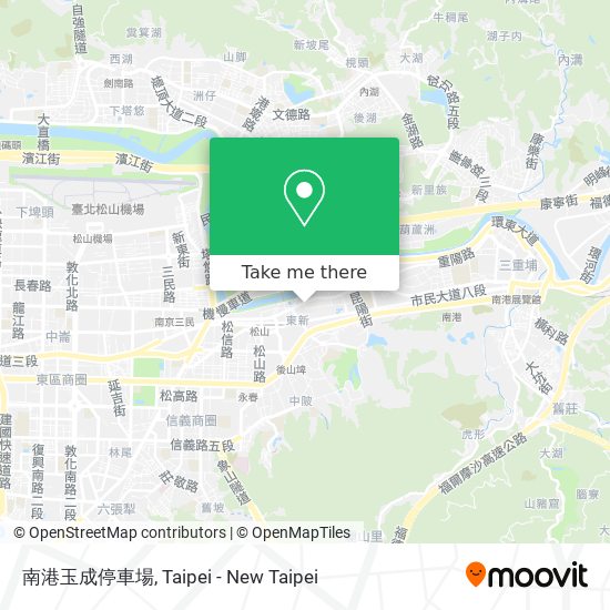 南港玉成停車場 map