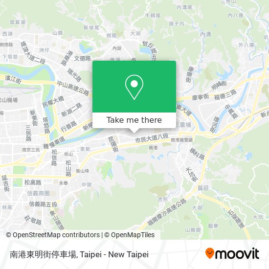 南港東明街停車場 map