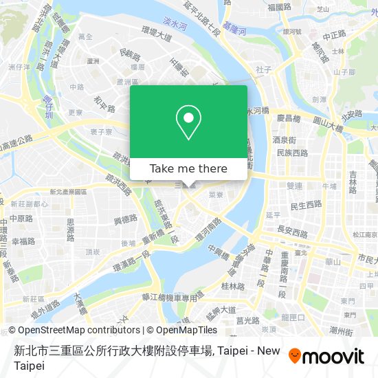 新北市三重區公所行政大樓附設停車場 map