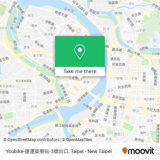 Youbike-捷運菜寮站-3號出口 map