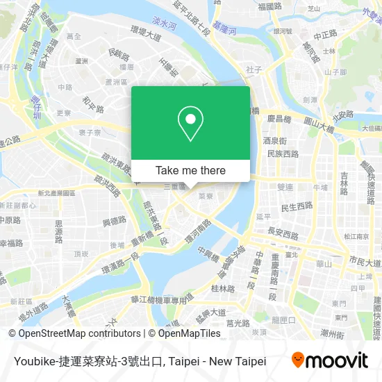 Youbike-捷運菜寮站-3號出口地圖