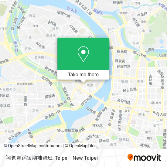 翔絮舞蹈短期補習班地圖