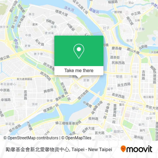 勵馨基金會新北愛馨物資中心地圖