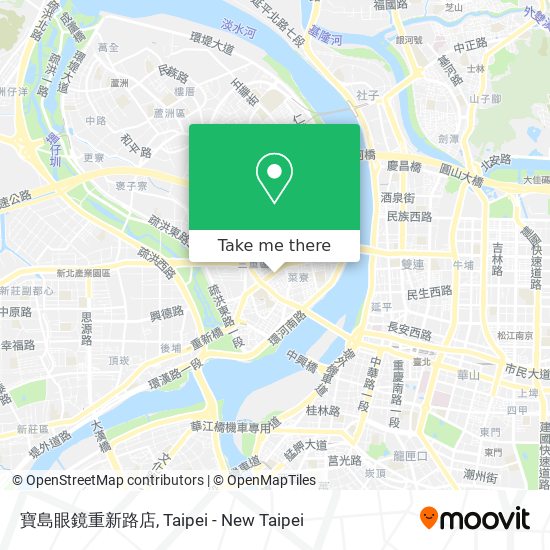 寶島眼鏡重新路店 map