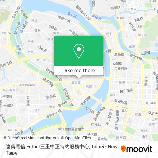 遠傳電信 Fetnet三重中正特約服務中心 map
