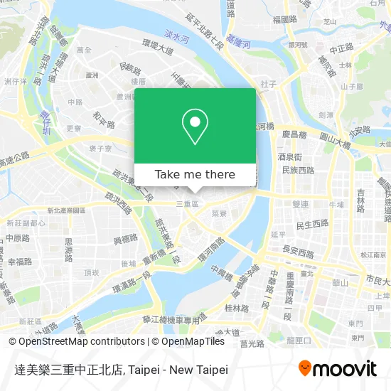 達美樂三重中正北店 map