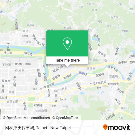 國泰潭美停車場地圖
