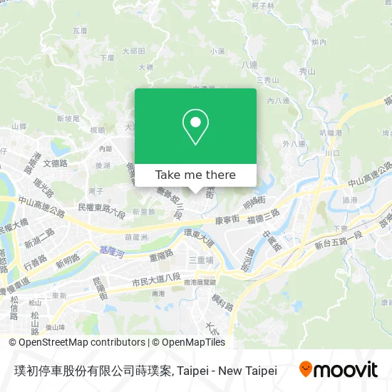 璞初停車股份有限公司蒔璞案地圖