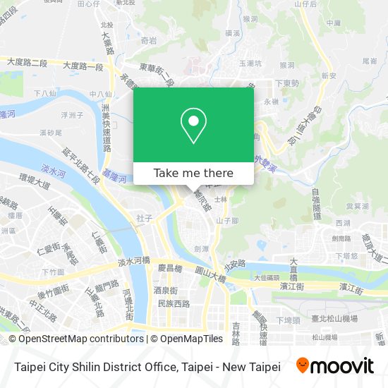 Taipei City Shilin District Office map