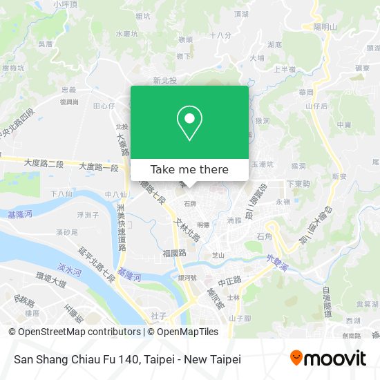 San Shang Chiau Fu 140 map