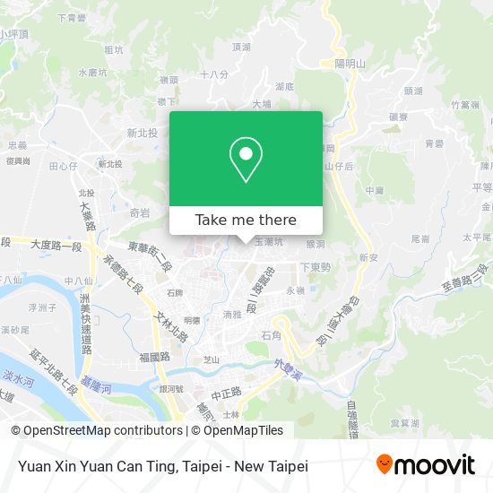Yuan Xin Yuan Can Ting map