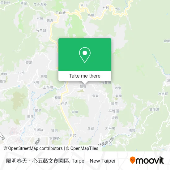 陽明春天・心五藝文創園區地圖