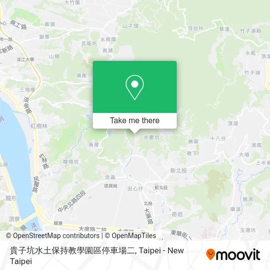 貴子坑水土保持教學園區停車場二地圖