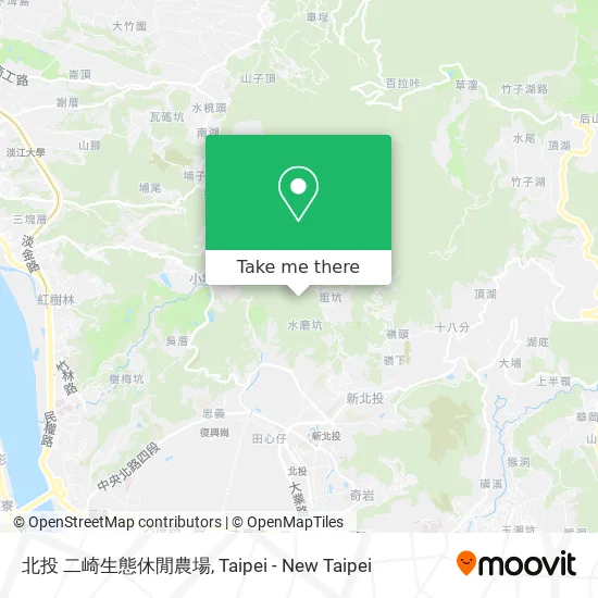 北投 二崎生態休閒農場 map
