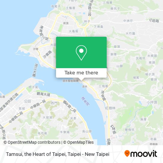 Tamsui, the Heart of Taipei map