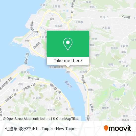 七盞茶-淡水中正店 map
