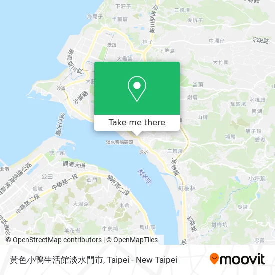 黃色小鴨生活館淡水門市 map