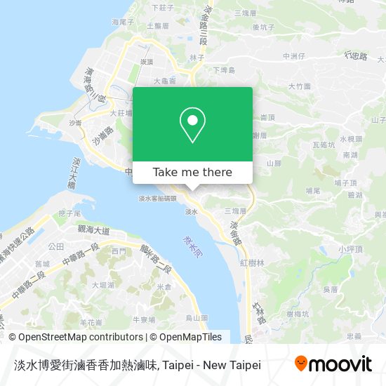 淡水博愛街滷香香加熱滷味 map