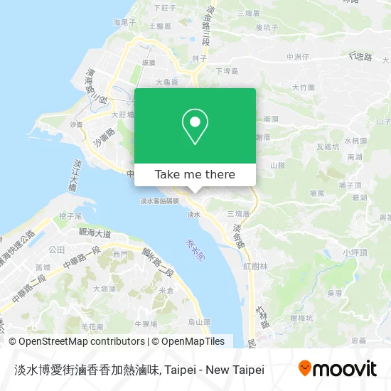 淡水博愛街滷香香加熱滷味 map